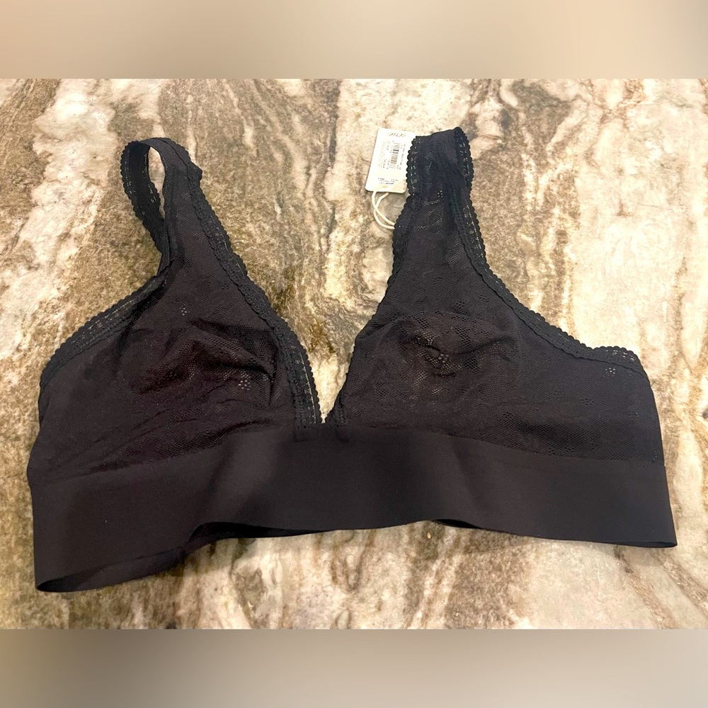 Aeri smoothz black lace bralette nwt